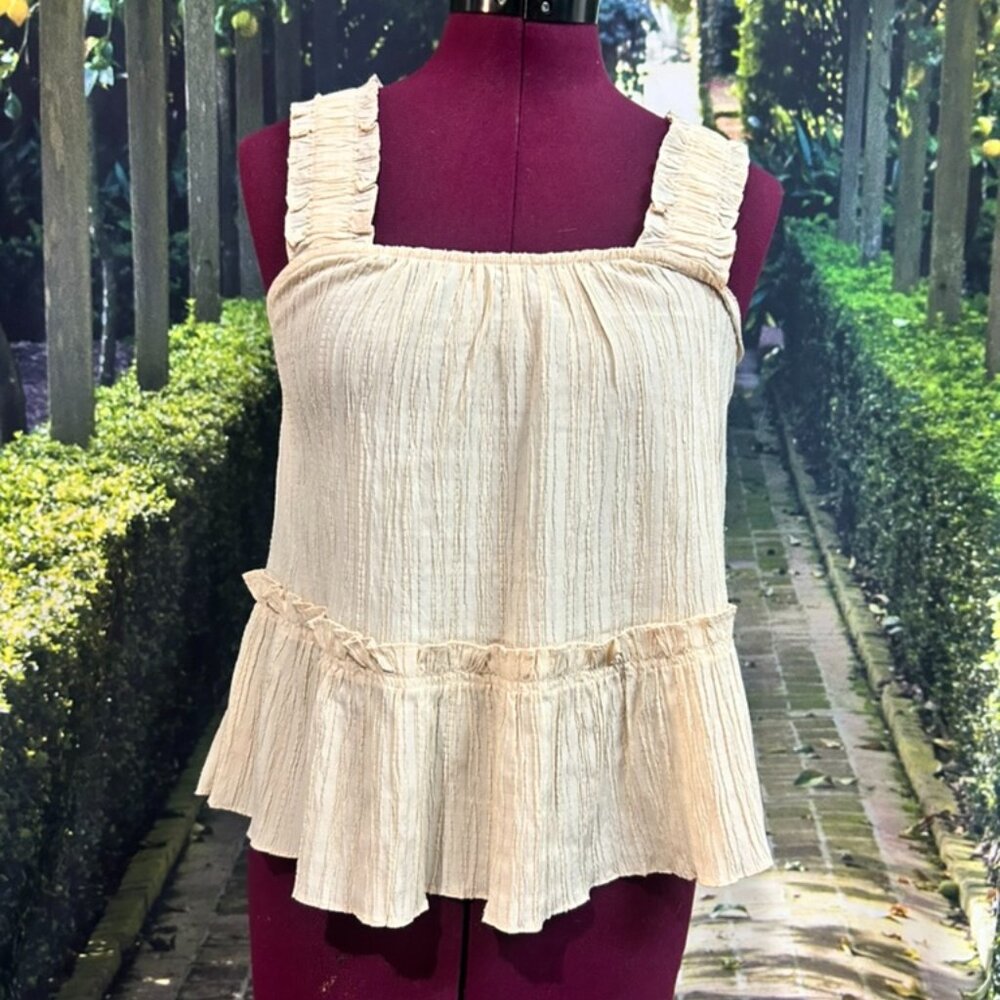 Current Air Ruffled Top Size XSP